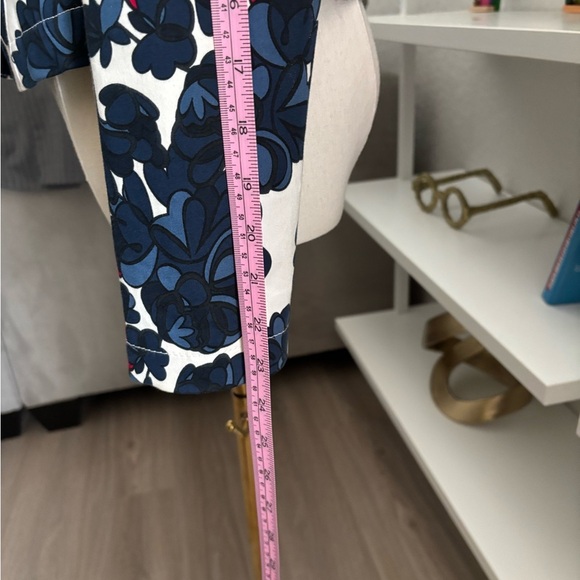 Floral Women's Blazer - Blue and dark pink‎ - Picture 6 of 14